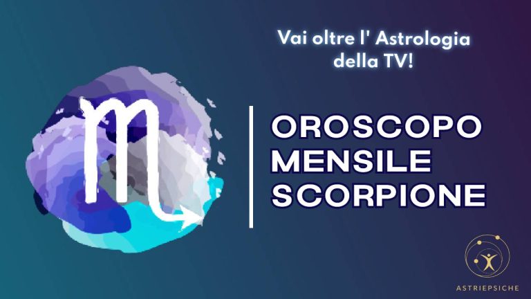 oroscopo MESE scorpione