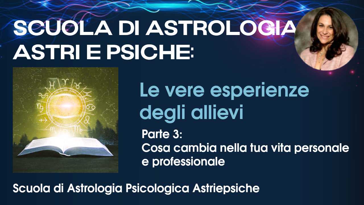 Testimonianze cambiamento Scuola di Astrologia